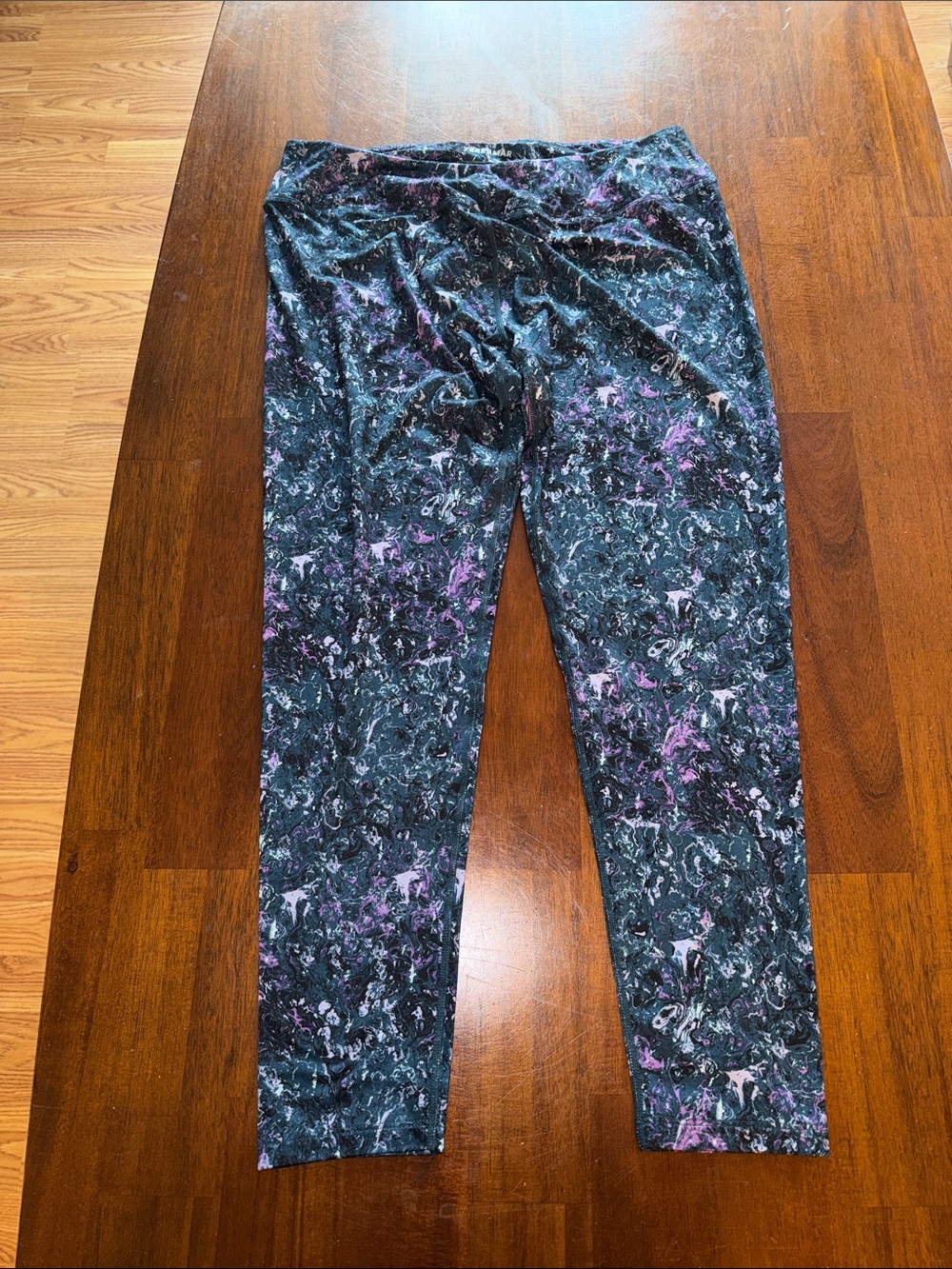 Terramar Ladies 2.0  Baselayer Calculator Chilled Marble Printed Pant. NWT. XL